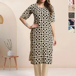 7Threads Women pack of 6 Polka Dots kurta-image-78
