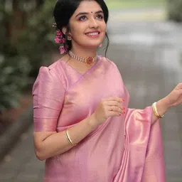 Shriyangan Woven Design Zari Pure Silk Kanjeevaram Saree image 5