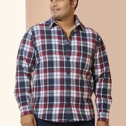 NEON CHILLIE Men Tartan Checks Spread Collar Regular Fit Casual Shirt-picture-29