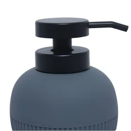 FabSeasons Grey & Black Textured Plastic Soap Dispenser image 4