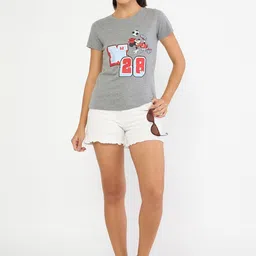 Wear Your Mind Minnie Mouse Printed Round Neck Pure Cotton T-shirt image 5