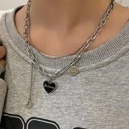 VAGHBHATT Heart Engraved Forever Necklace image 4