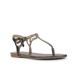 Bata Women Open Toe T-Strap Flats image 5