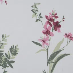 MASPAR Eclectic Garden Red Floral Printed 300TC Pure Cotton Double King Bedsheet Set image 5