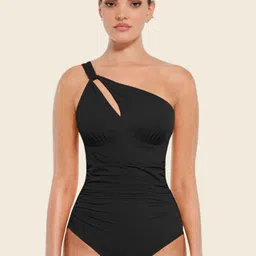 SHOP THE EDIT One Shoulder Swim Bodysuit-image-61