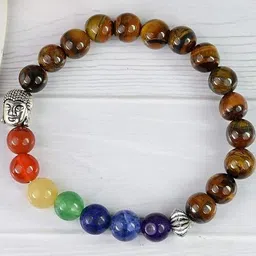 Divine souvenirs Unisex Artificial Beaded Elasticated Bracelet image 3