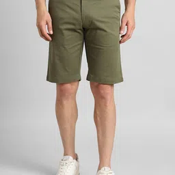 SIMON CARTER LONDON Men Slim Fit Mid-Rise Cotton Shorts-picture-15