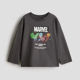 H&M Boys Pure Cotton Long-Sleeved T-shirt-picture-30