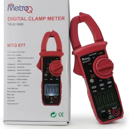 metro q Digital Clamp Meter MTQ 677 - 3 3/4 Digital LCD, 4000 Count Display Digital Multimeter image 3