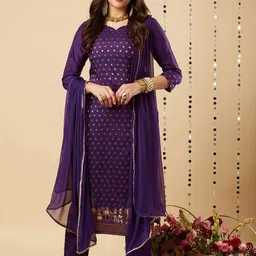 Anni Designer Women Floral Printed Regular Kurta with Trousers & With Dupatta-picture-37