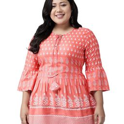 YASH GALLERY Women Floral Printed Flared Sleeves Anarkali Kurti-picture-22