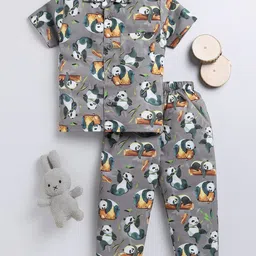 NAUTI KIDZ Boys Printed Pure Cotton Night suit-image-68