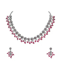 Women Click Stone studded Jewellery Set-picture-32