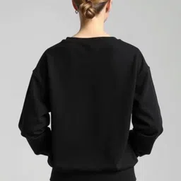 SALUJA FABRICS Typography Printed Round Neck Cotton Dry Fit Pullover image 3