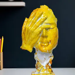 Aura Yellow Idol Showpiece image 1