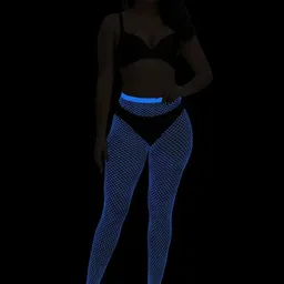 FIMBUL Wide Mesh UV Glow-In-The-Dark Fishnet Stockings image 5