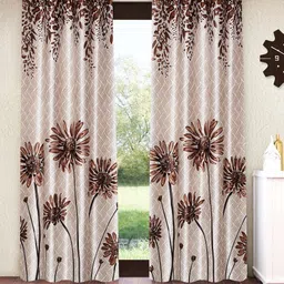 home sizzler 153 cm (5 ft) Polyester Semi Transparent Window Curtain (Pack Of 2)-picture-16