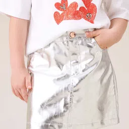 Angel & Rocket Girls Pure Cotton A-Line Mini Skirt-picture-29