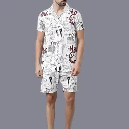 indyanvastra Shirt Regular Shorts Co-ords Set image 4