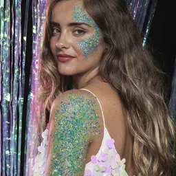 Comet Busters Chunky Glitter Shimmer Body & Eyeshadow - 5g - Blue image 4