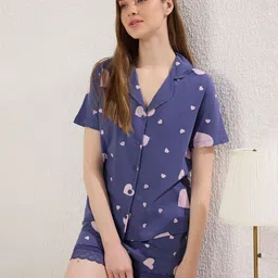 Trendyol Printed Pure Cotton Night suit image 3