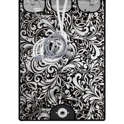The Furnishing Tree Washing Machine Cover Floral Pattern Black Compatible for Whirlpool 7.2 Kg Full image 3