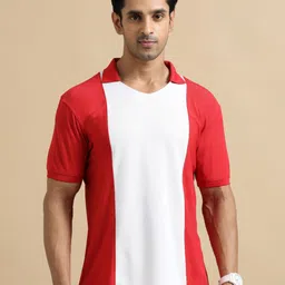 ECOLINE Clothing Men Antimicrobial Colourblocked Polo Collar T-shirt-picture-54