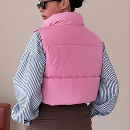 QIOA Women Lightweight Crop Puffer Jacket image 4