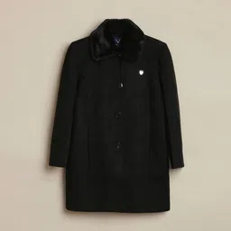 Allen Solly Junior Girls Spread Collar Solid Tailored Jacket-image-43