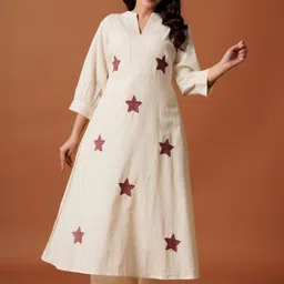 Indo Era Women Ethnic Motifs Printed Regular Pure Cotton A-Line Kurta with Palazzos-picture-16