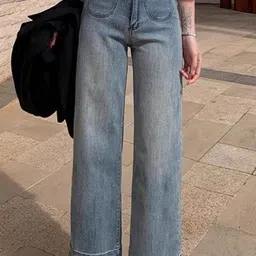 StyleCast Women Wide Leg High-Rise Light Fade Jeans-picture-32