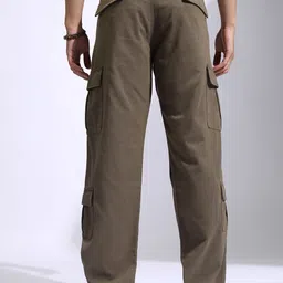 HIGHLANDER Men Straight Fit Cargos Trousers image 2