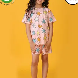 YK Girls Printed Night suit image 1