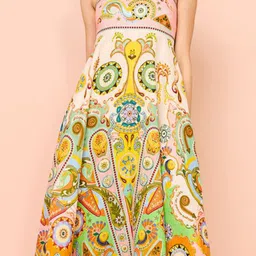 StyleCast Women Shoulder Straps A-Line Midi Dress image 4