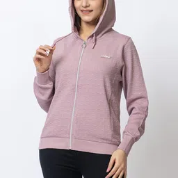 DressBerry Women Lavinder Wool Textured Hooded Sweatshirt-image-28