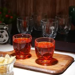 Ceradeco Water Juice Glasses 225 Ml Set Of 6 image 1