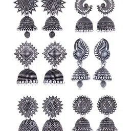 MEENAZ Floral Jhumkas Earrings-picture-21