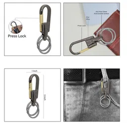 omuda Textured Car & Bike Key Chain image 5