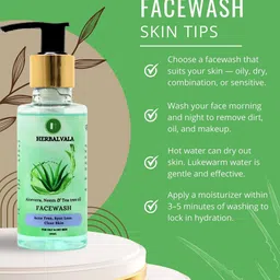 Herbalvala Aloe Vera & Neem Face Wash - 100 ml image 3
