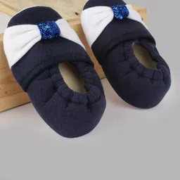 BAESD Girls Bow Design Cotton Booties-picture-11