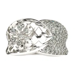 VALANOVA Sterling Silver White Gold Plated 0.63 Ct Lab Grown Diamond Ring-picture-17