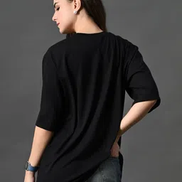 CORSICA Women Striped Drop-Shoulder Sleeves Bio Finish T-shirt image 2