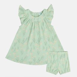 MINI KLUB Floral Print Flared Sleeve A-Line Dress-picture-6