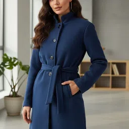 Rigo Stand Collar Single-Breasted Overcoat-picture-20