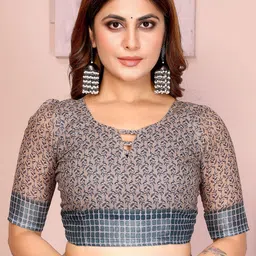 ATOXIC Floral Art Silk Designer Bandhani Saree image 3