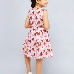 PINK MERMAID Print A-Line Dress image 4