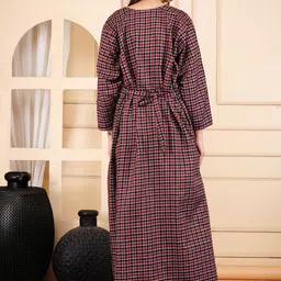 MAYA PRINT Checked Maxi Nightdress image 2