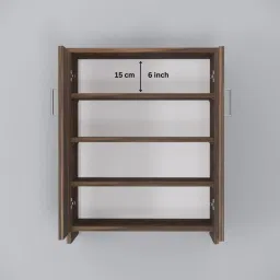 specialitypanels Ella Wood 2 Shoe Cabinet in Cochwood Brown Finish image 4