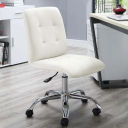 finch fox Ariel Leatherette Guest Chair in White Colour with Revolving Base-picture-11
