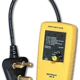 metravi AC-6 Socket Polarity and Earth Leakage Tester Digital Voltage Tester-picture-19